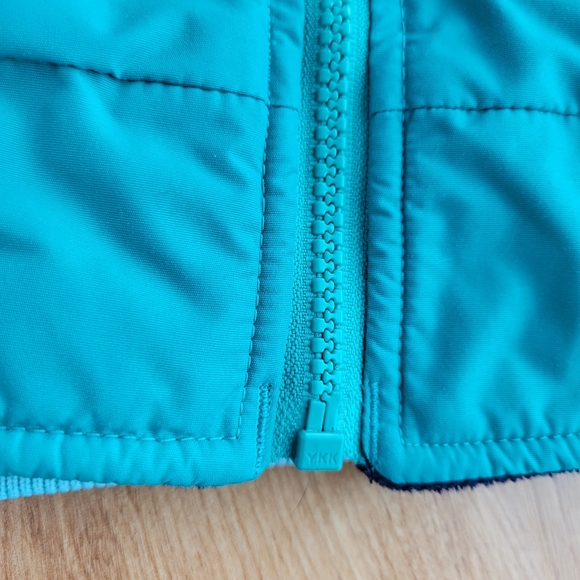 Vintage Columbia Reversible Vest Teal Dark Blue Women's Size XL - Picture 7 of 13